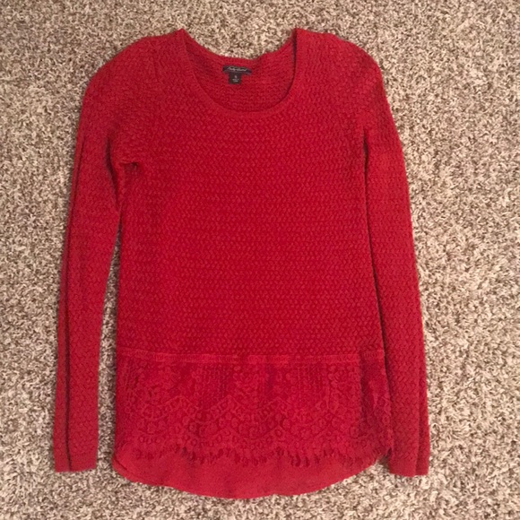 Lucky Brand Lace Sweater - Picture 5 of 7